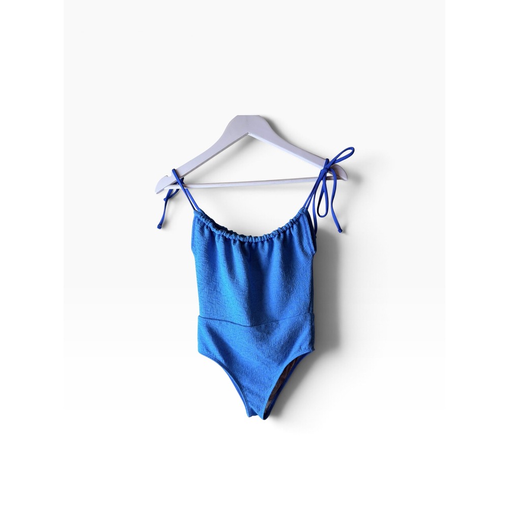 Free People Free-Est Margaret Convertible One-Piece Swim Blue XS